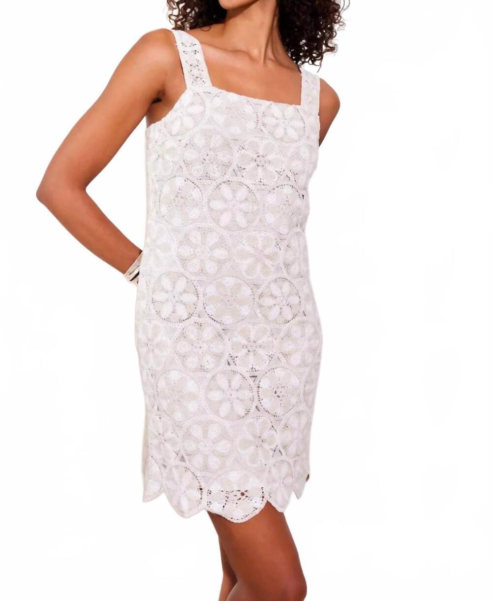 NEW FIFTEEN TWENTY daisy mini dress in off white / neutral
